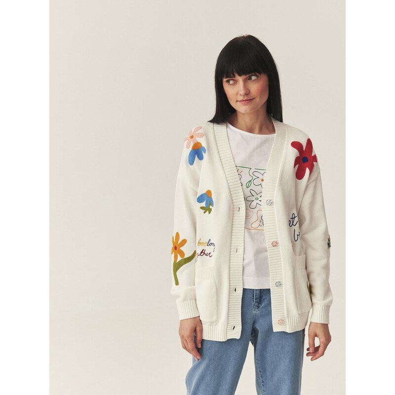 TATUUM Kardigan Slavio modrá / žlutá / červená / offwhite 114981146