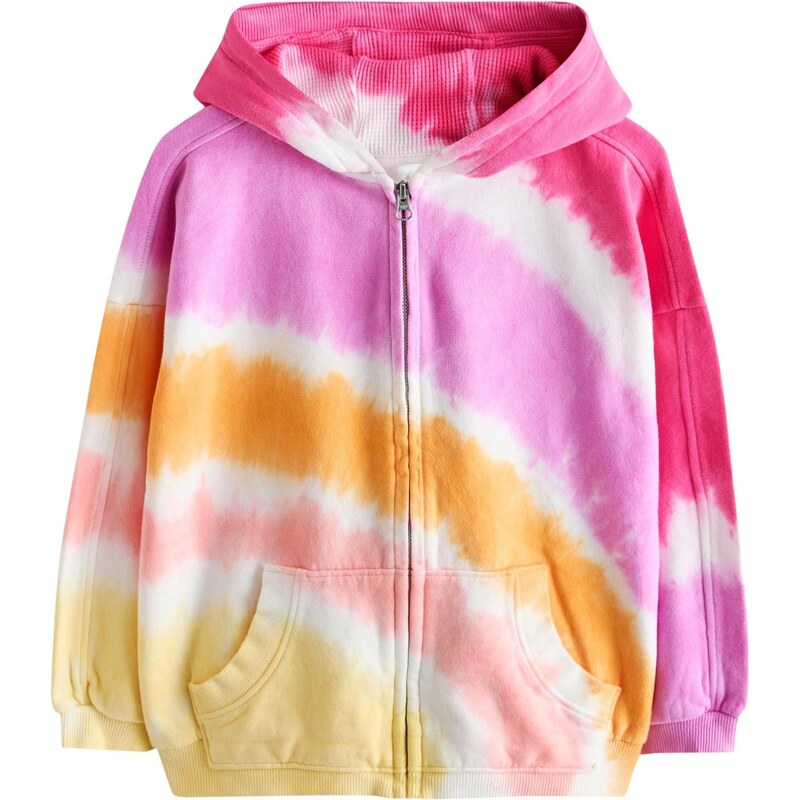 Next Mikina limone / oranžová / pink / bílá