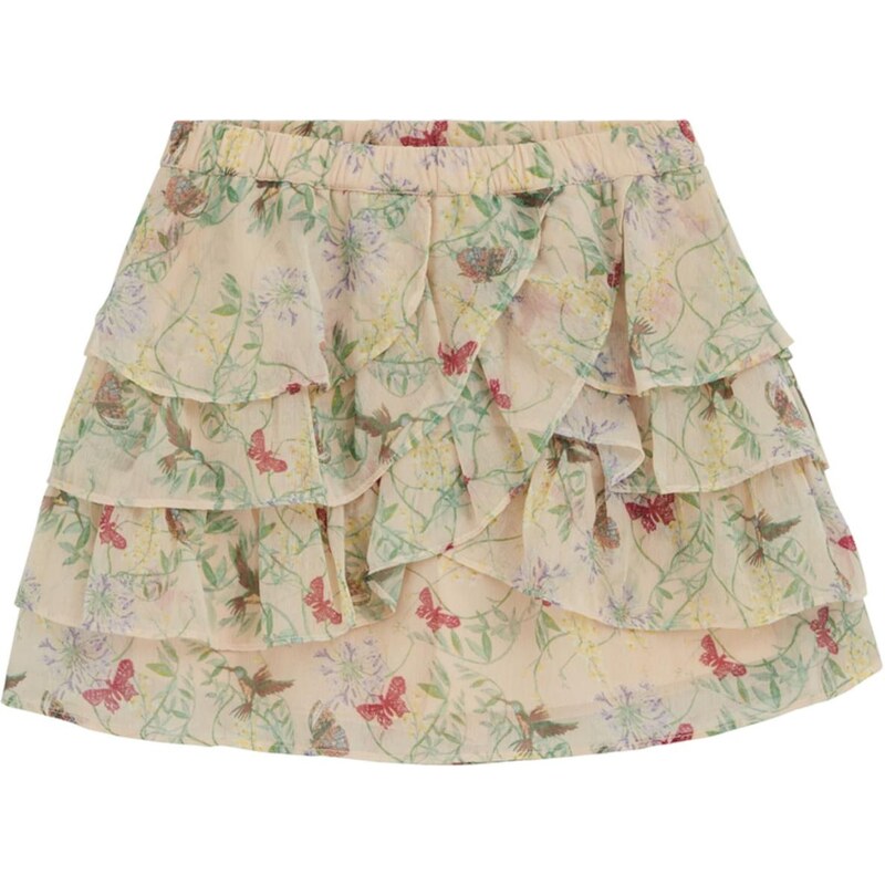 WE Fashion Sukně pastelově žlutá / světle zelená / světle