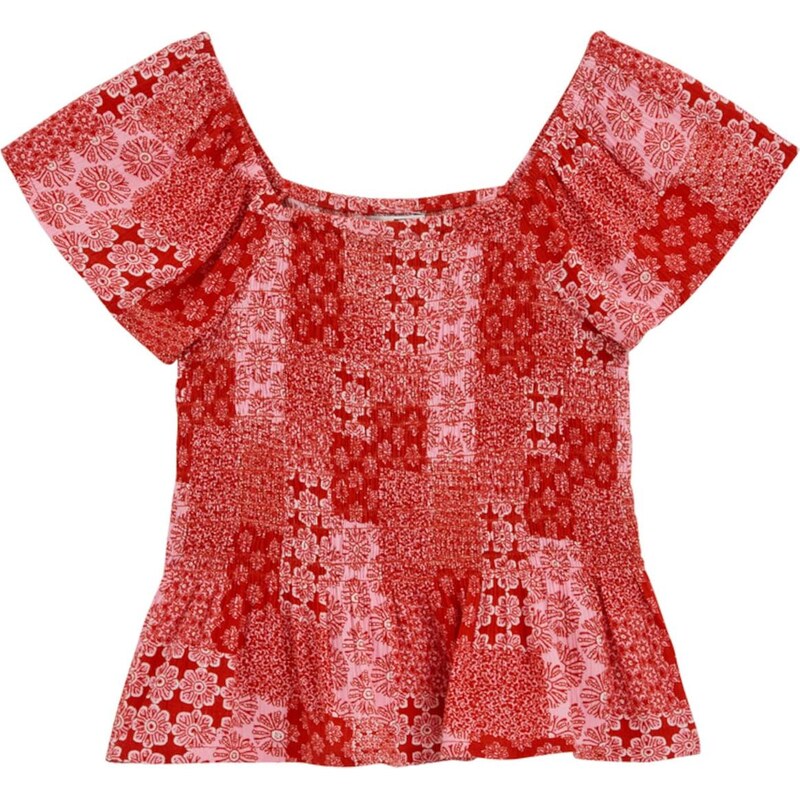 WE Fashion Halenka růžová / červená
