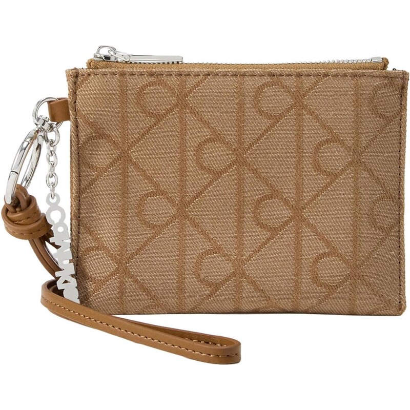 Calvin Klein Pouzdro Logo Hardware Emblem khaki