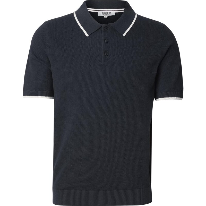 INDICODE JEANS Svetr Nomi marine modrá / bílá