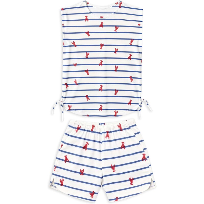 Gisela Pyžamo námořnická modř / červená / offwhite 114982828
