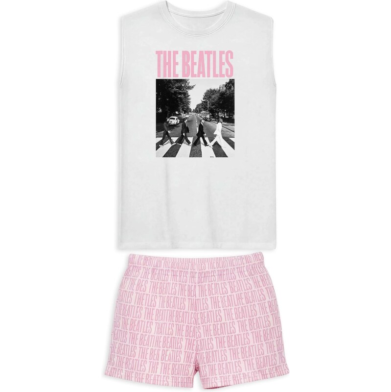Gisela Pyžamo pink / černá / offwhite