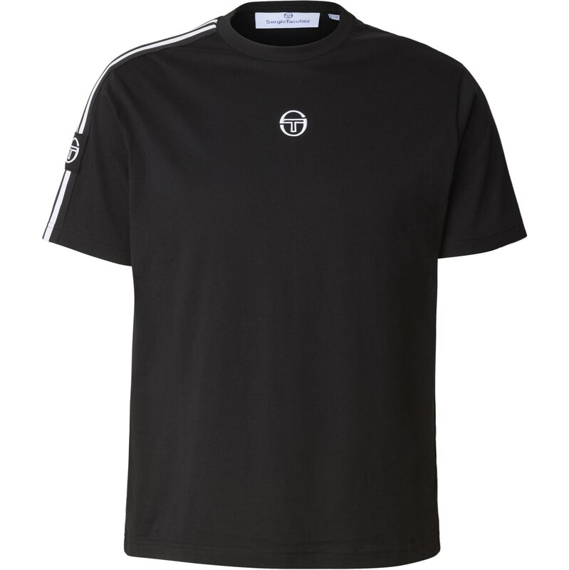 Sergio Tacchini Tričko Cesena Co černá / bílá