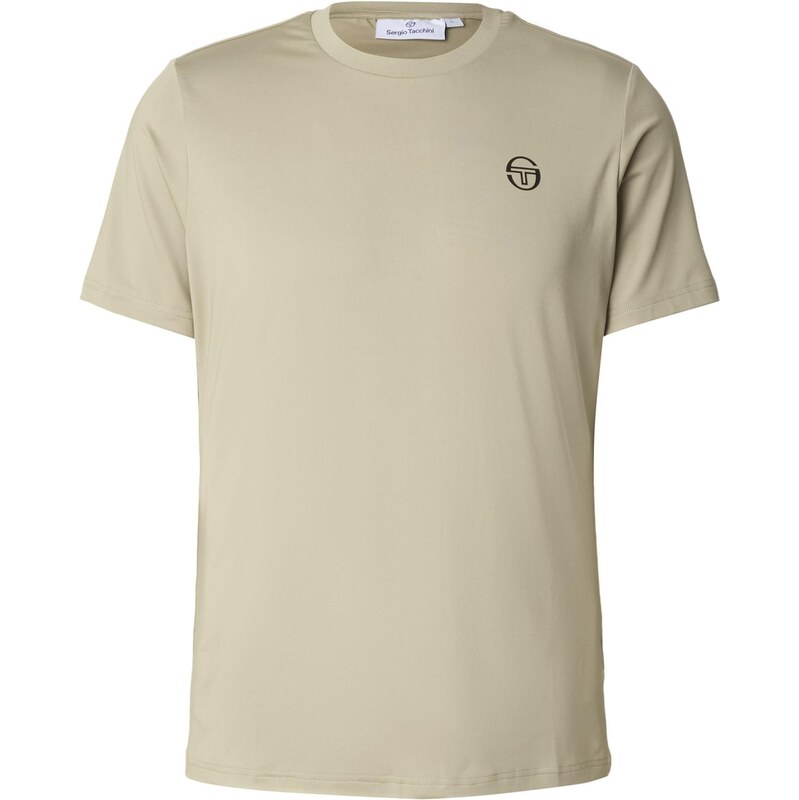 Sergio Tacchini Tričko Pelle šedobéžová / černá