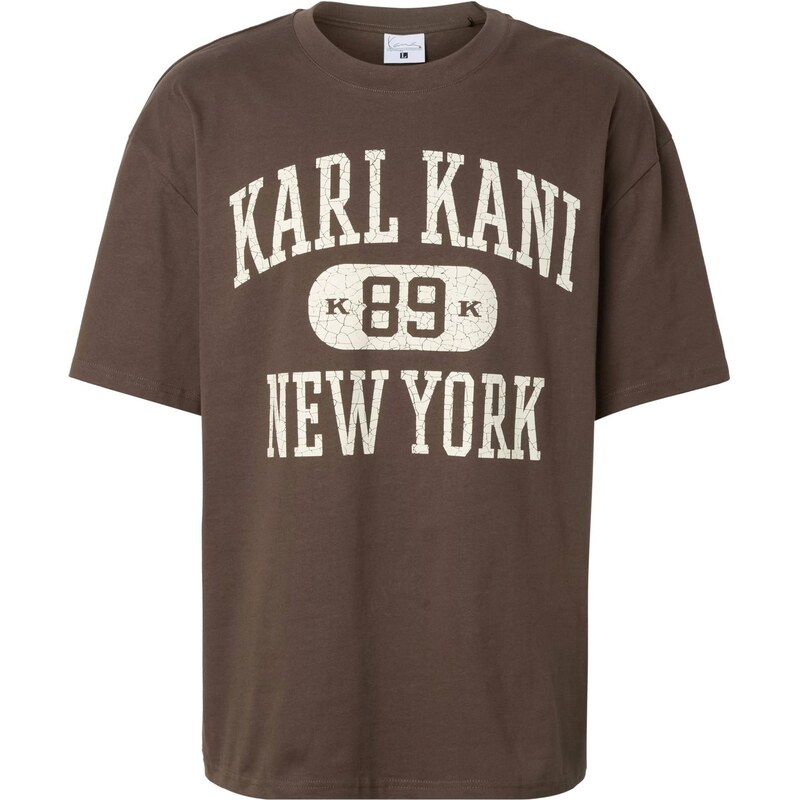 Karl Kani Tričko Heritage 89 krémová / hnědá