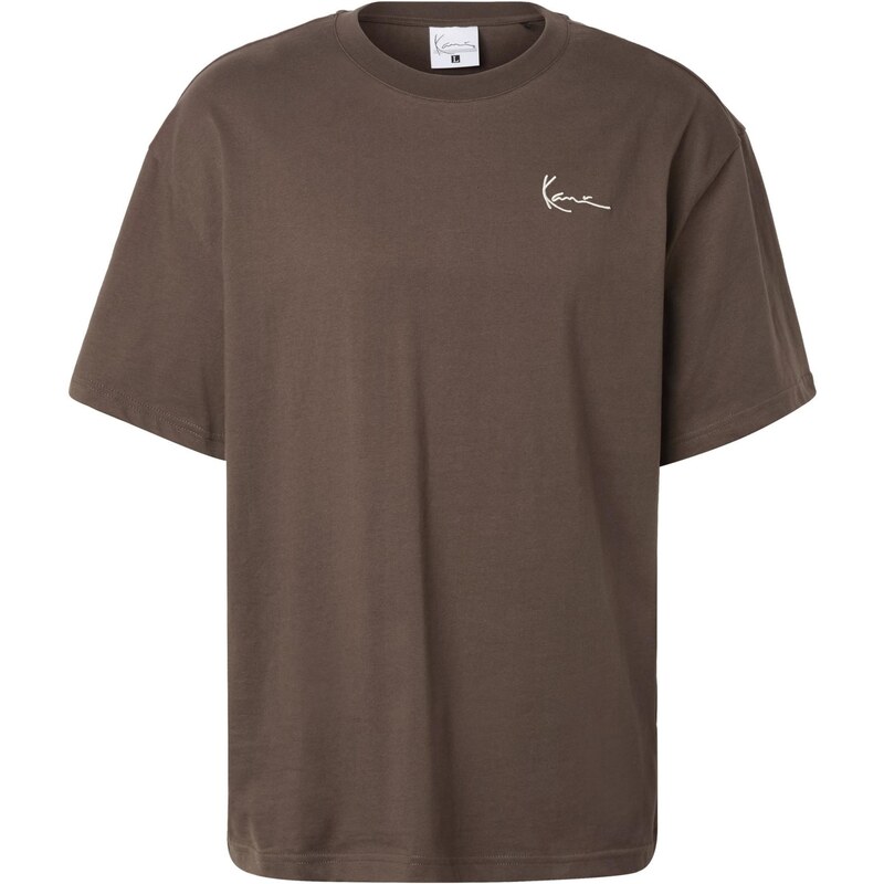 Karl Kani Tričko tmavě hnědá / khaki / bílá