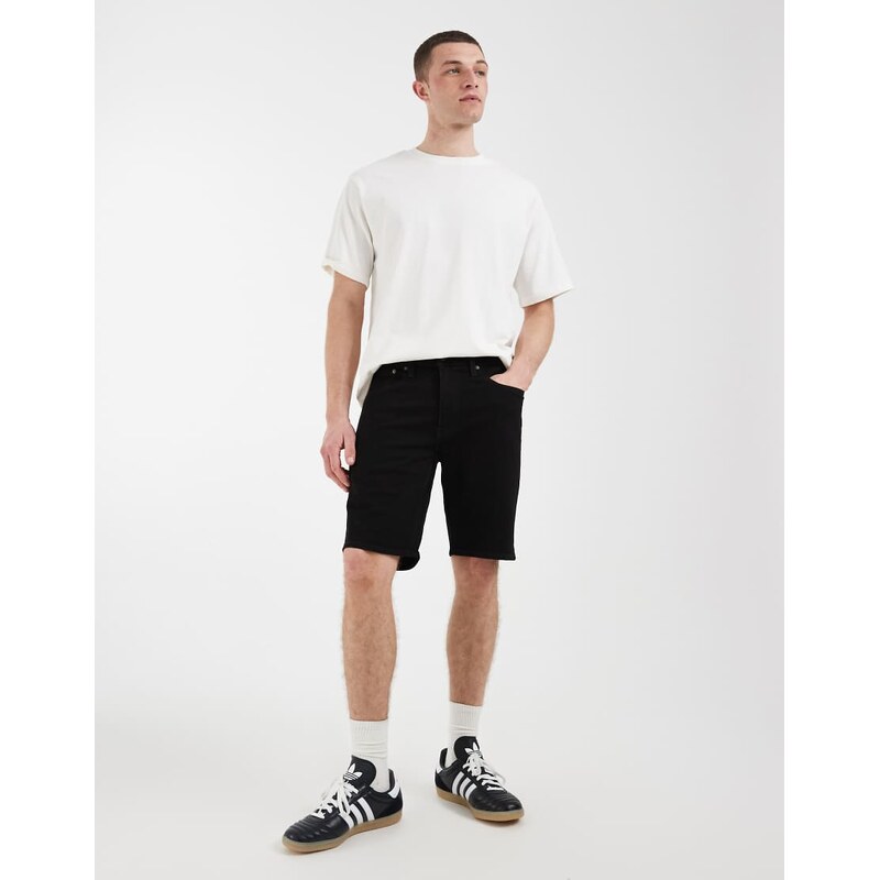 Levis 405 standard denim shorts in black