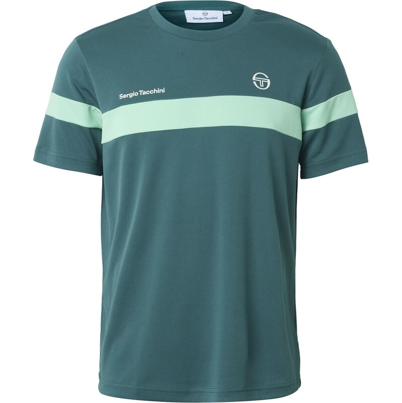 Sergio Tacchini Tričko Leone petrolejová / světle zelená