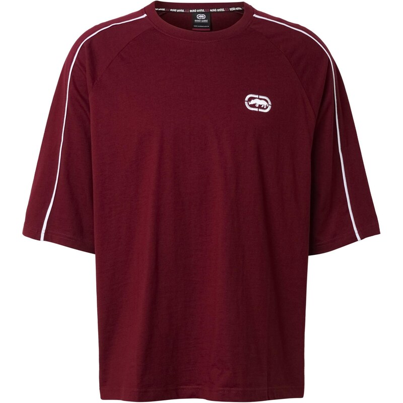 Ecko Unlimited Tričko Strong tmavě červená / bílá