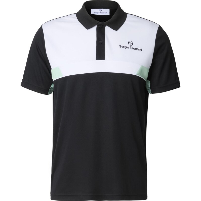 Sergio Tacchini Tričko Granada limetková / černá / bílá