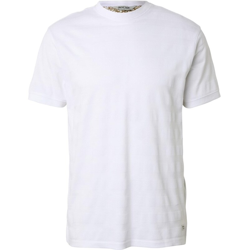 INDICODE JEANS Tričko Kihei bílá