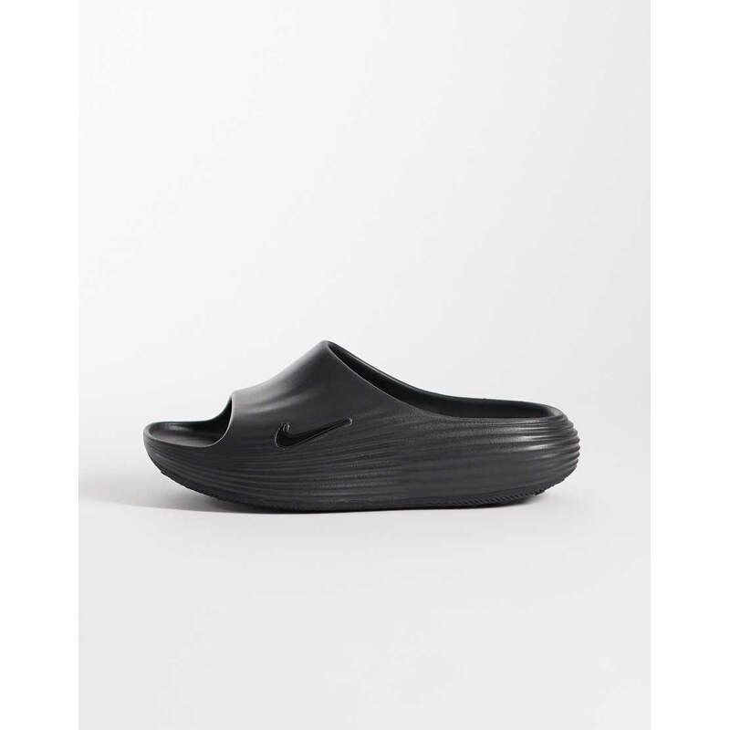 Nike ReactX sliders in black