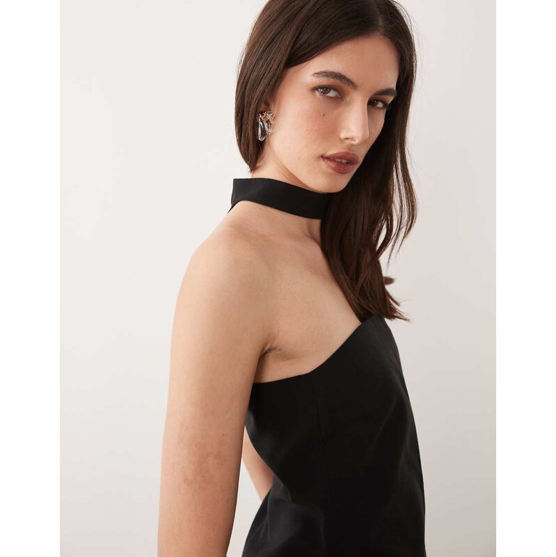 Mango Maris sleeveless top with neck detail co-ord in black 114984027