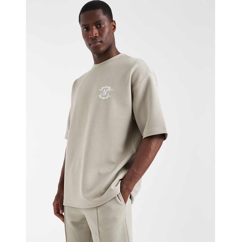 ASOS DESIGN super heavyweight oversized t-shirt co-ord with