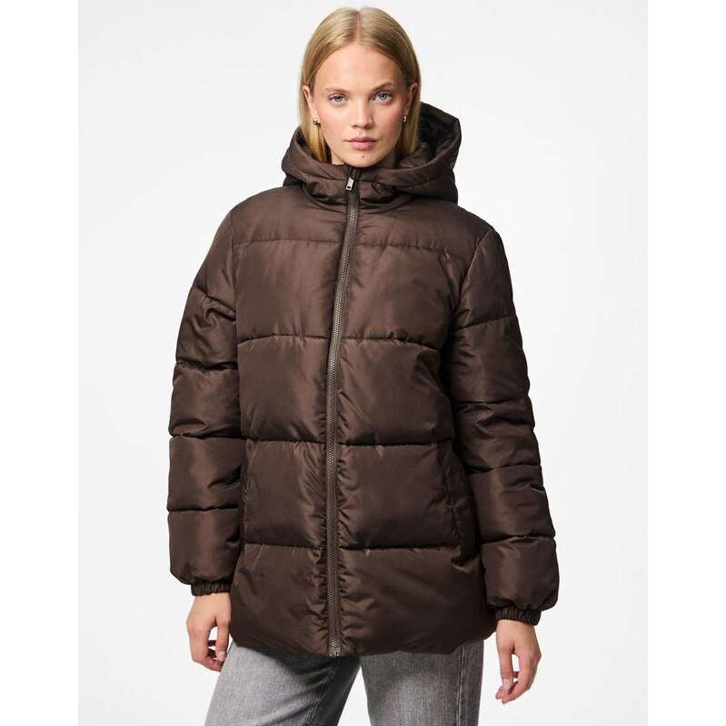 Pieces Puffer jacket in hot fudge-Brown 115509385