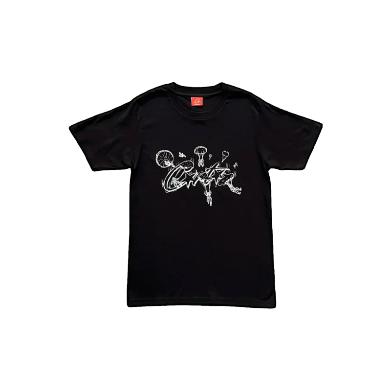 Corteiz Rtw Allstarz Skydiver T-Shirt Black