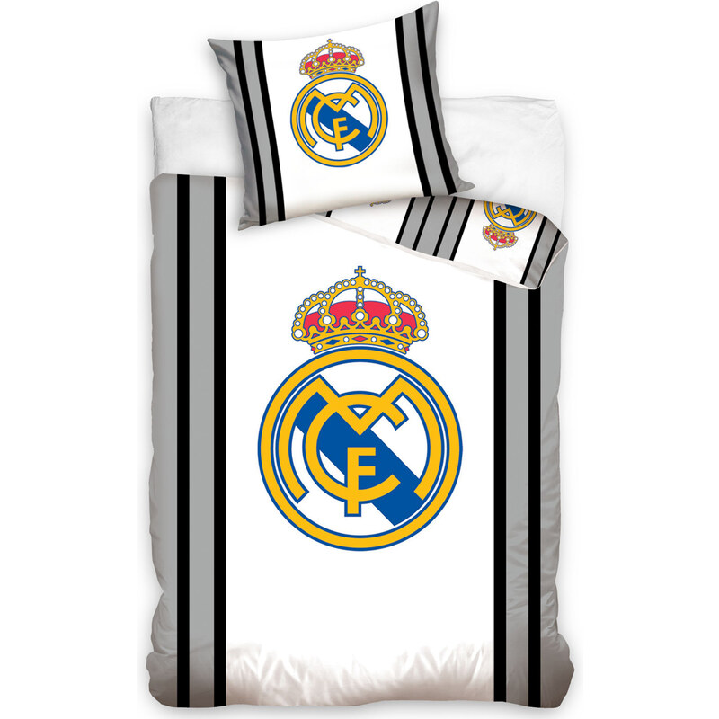 Povlečení Real Madrid Grey Stripes