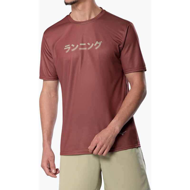 Pánské běžecké tričko Mizuno Core Graphic Tee copper brown