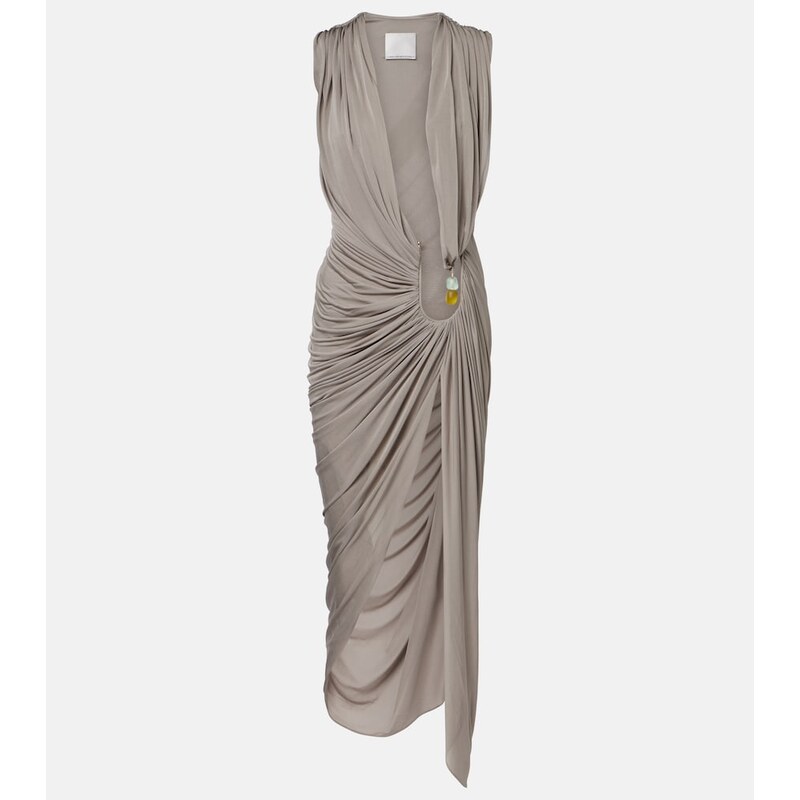 Christopher Esber Ripple embellished draped jersey gown