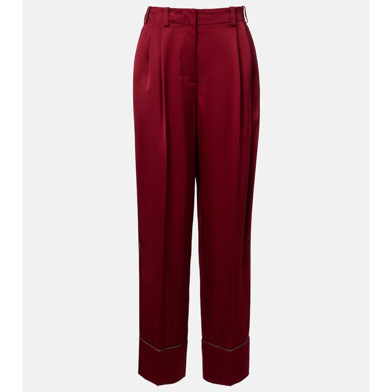 Givenchy Silk satin wide-leg pants