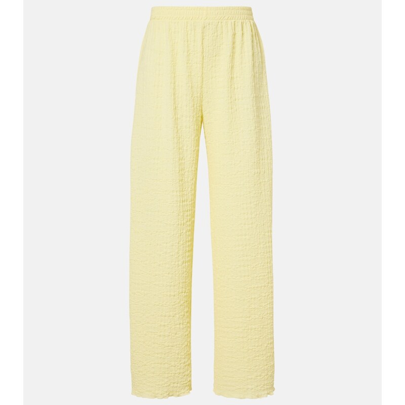Jade Swim Mika seersucker wide-leg pants