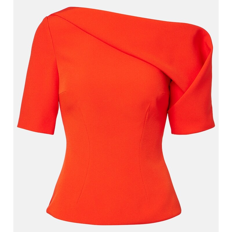 Safiyaa Marley draped crÃªpe top