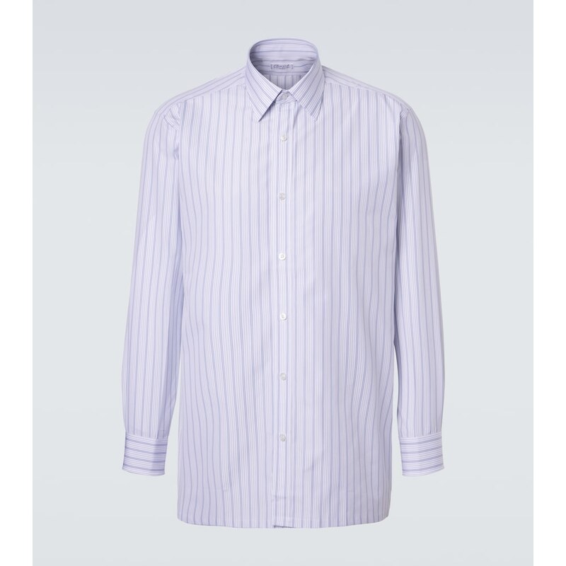 Charvet Striped cotton poplin shirt