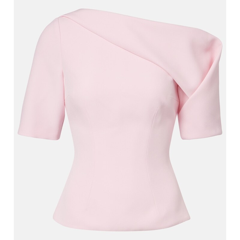 Safiyaa Marley draped crÃªpe top