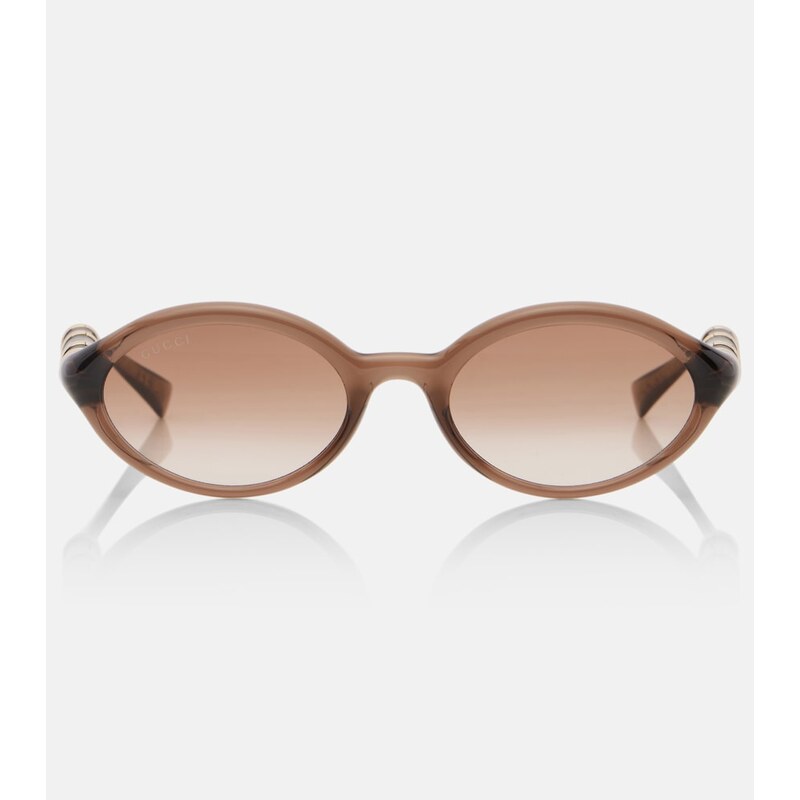 Gucci Bamboo oval sunglasses