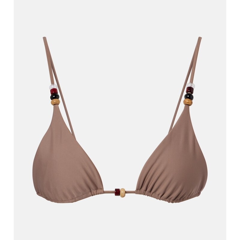 Jade Swim Via beaded bikini top