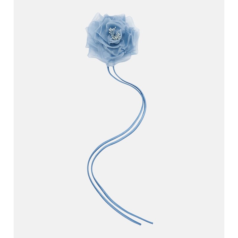 Max Mara Ario floral-appliquÃ silk chiffon brooch