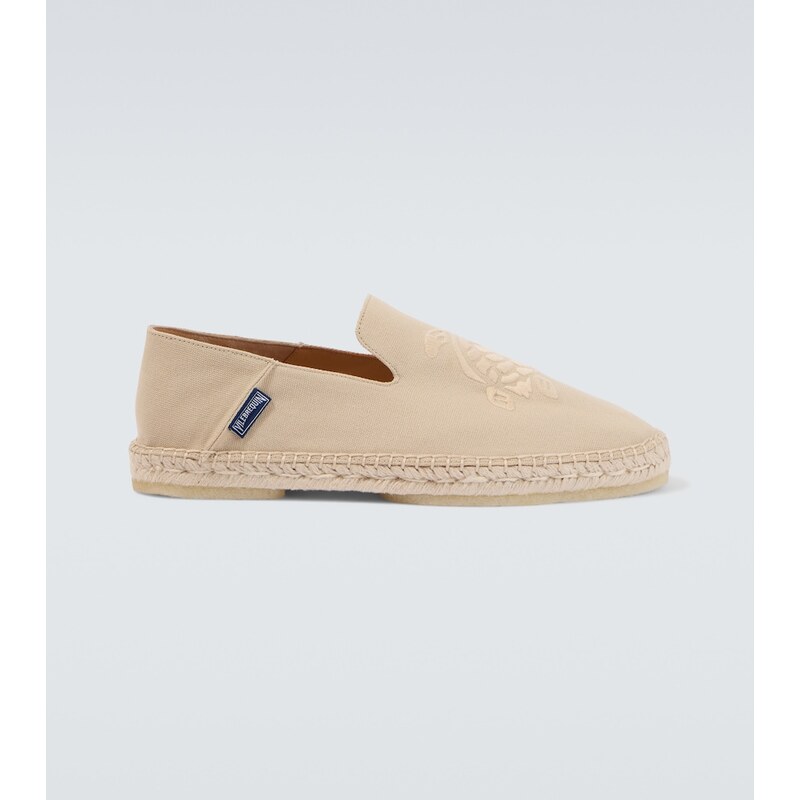 Vilebrequin Embroidered canvas espadrilles
