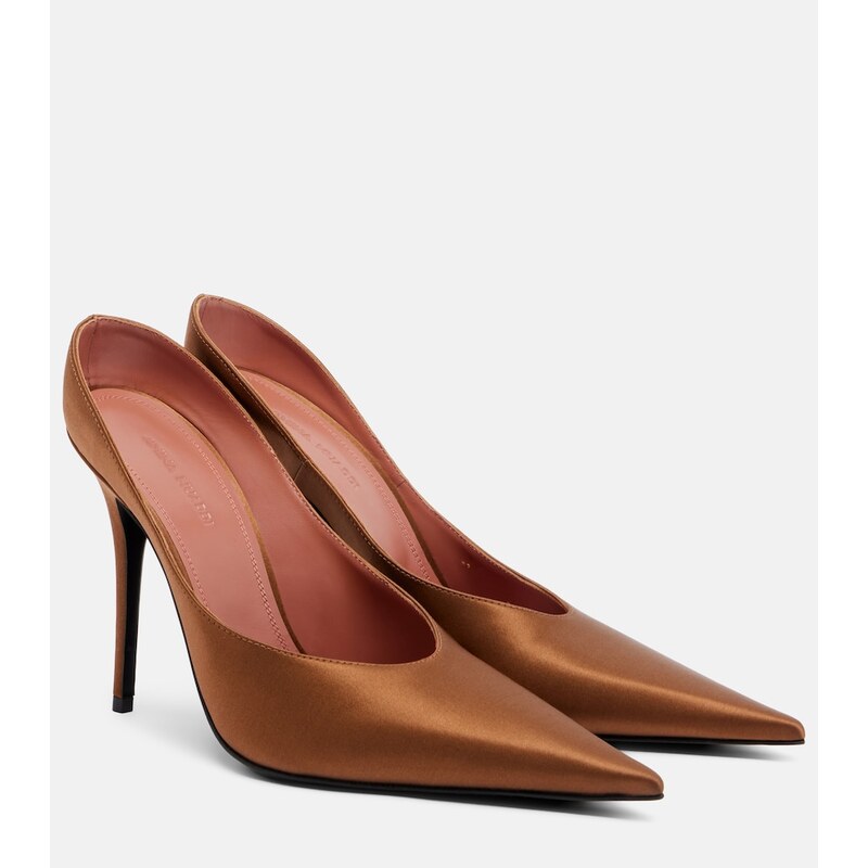 Amina Muaddi Anok satin mules