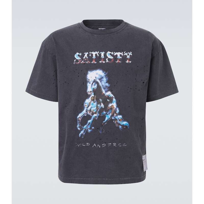 Satisfy MothTechâ¢ printed cotton jersey T-shirt