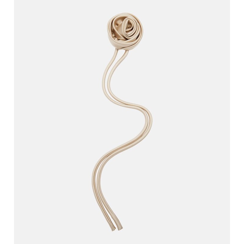 Max Mara Moschea floral-appliquÃ satin brooch
