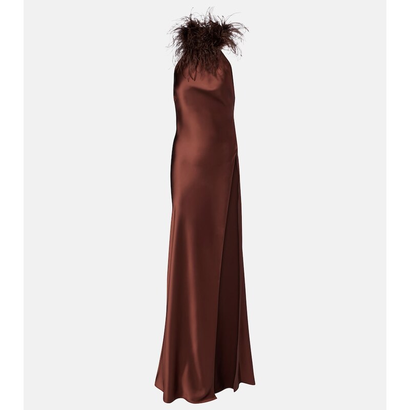 The New Arrivals Ilkyaz Ozel Jazzy embellished feather-trimmed
