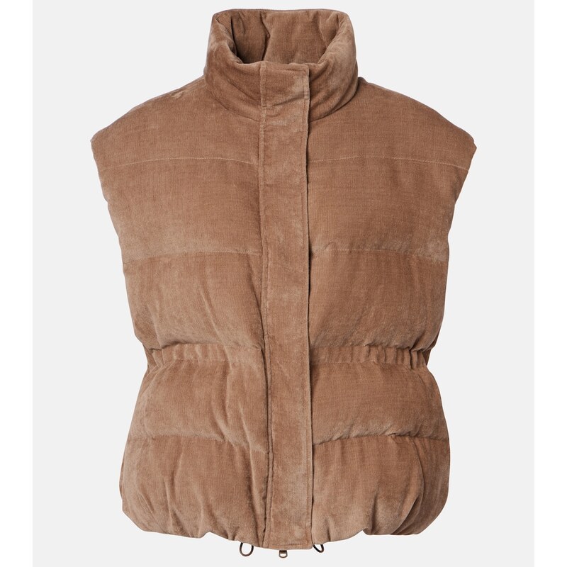 Brunello Cucinelli Monili corduroy down vest