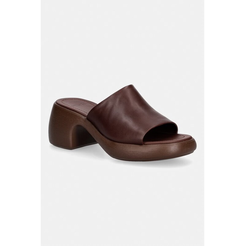 Camper pantofle na sloupku dámské kožené Thelma Sandal