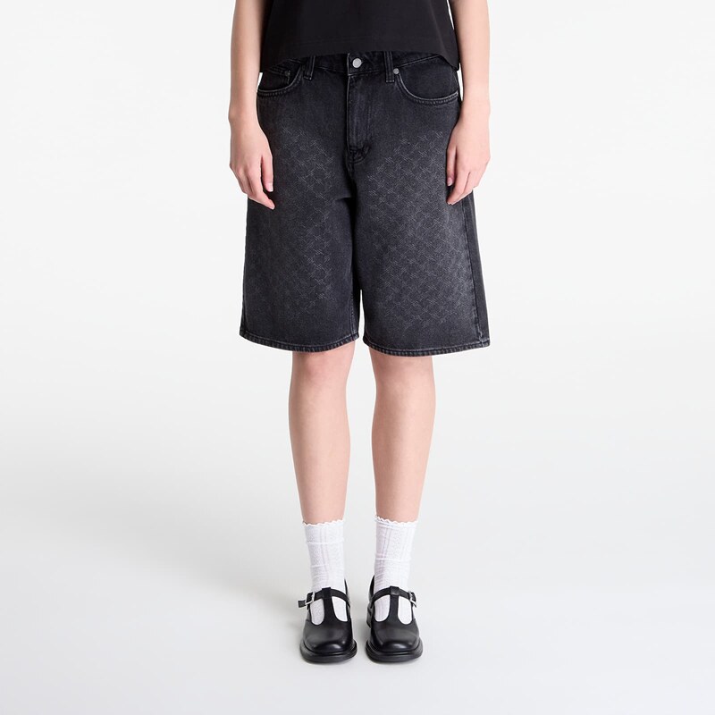 Šortky Daily Paper Laser Monogram Denim Shorts V2 Black M