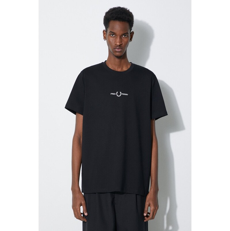 Fred Perry Bavlněné tričko Fred Perry Embroidered T-Shirt
