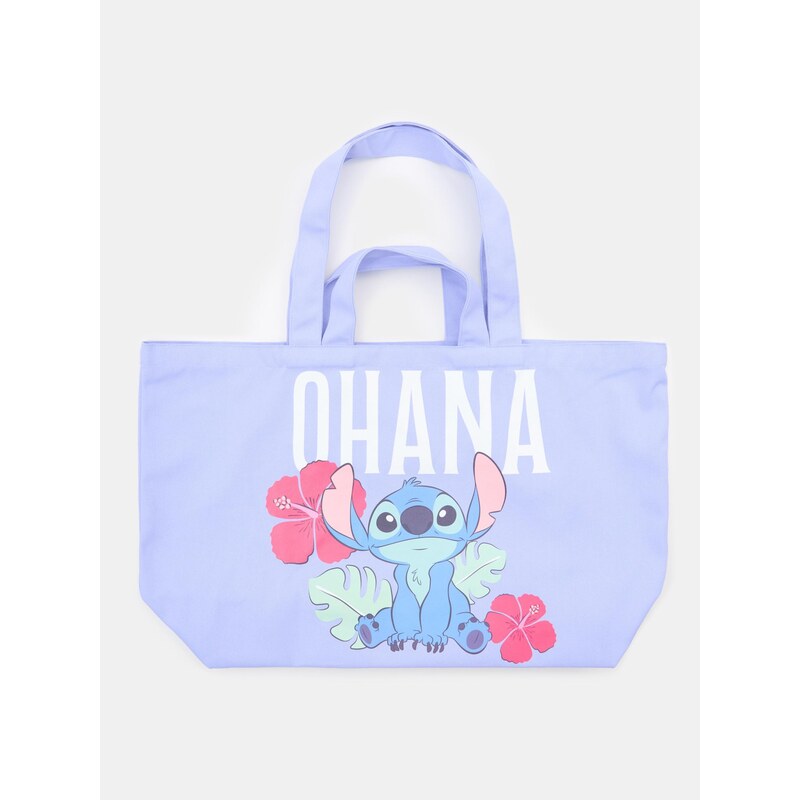 Sinsay - Látková shopper taška s potiskem Stitch - modrá 114999759