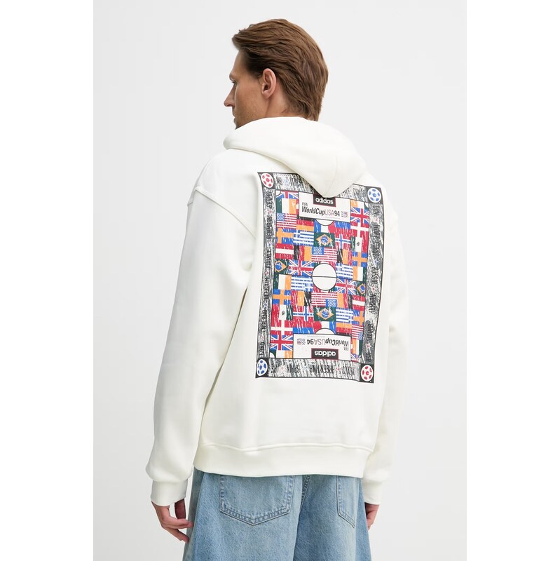 adidas Originals mikina s kapucí pánská s bavlnou