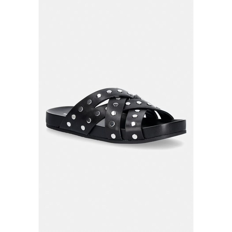 MICHAEL Michael Kors pantofle dámské kožené Irene Flat Sandal 114999708