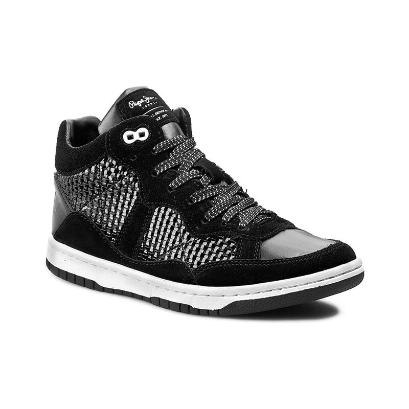 Sneakersy PEPE JEANS - Lindsay Woven PLS30202 Black 999