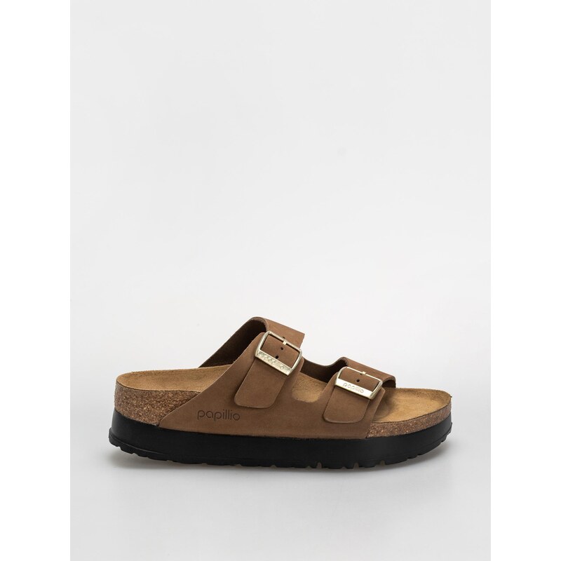 Birkenstock Arizona Flex Platform Nubuck Leather Narrow (dark