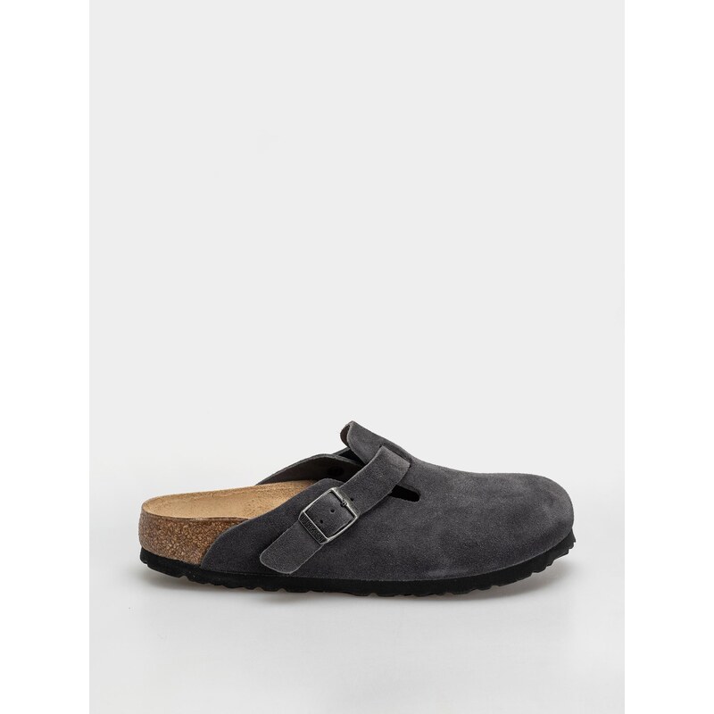 Birkenstock Boston Suede Leather Narrow (charcoal)šedá