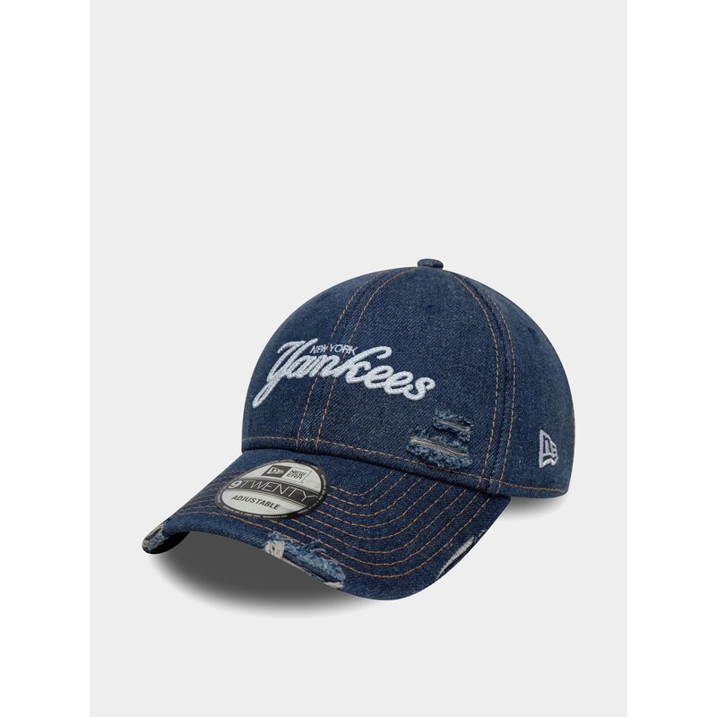 New Era Denim Distress 9Twenty New York Yankees (navy)námořnická