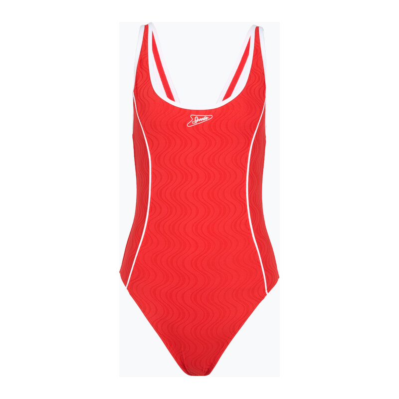 Dámské jednodílné plavky Speedo Texture Bound Scoop high risk